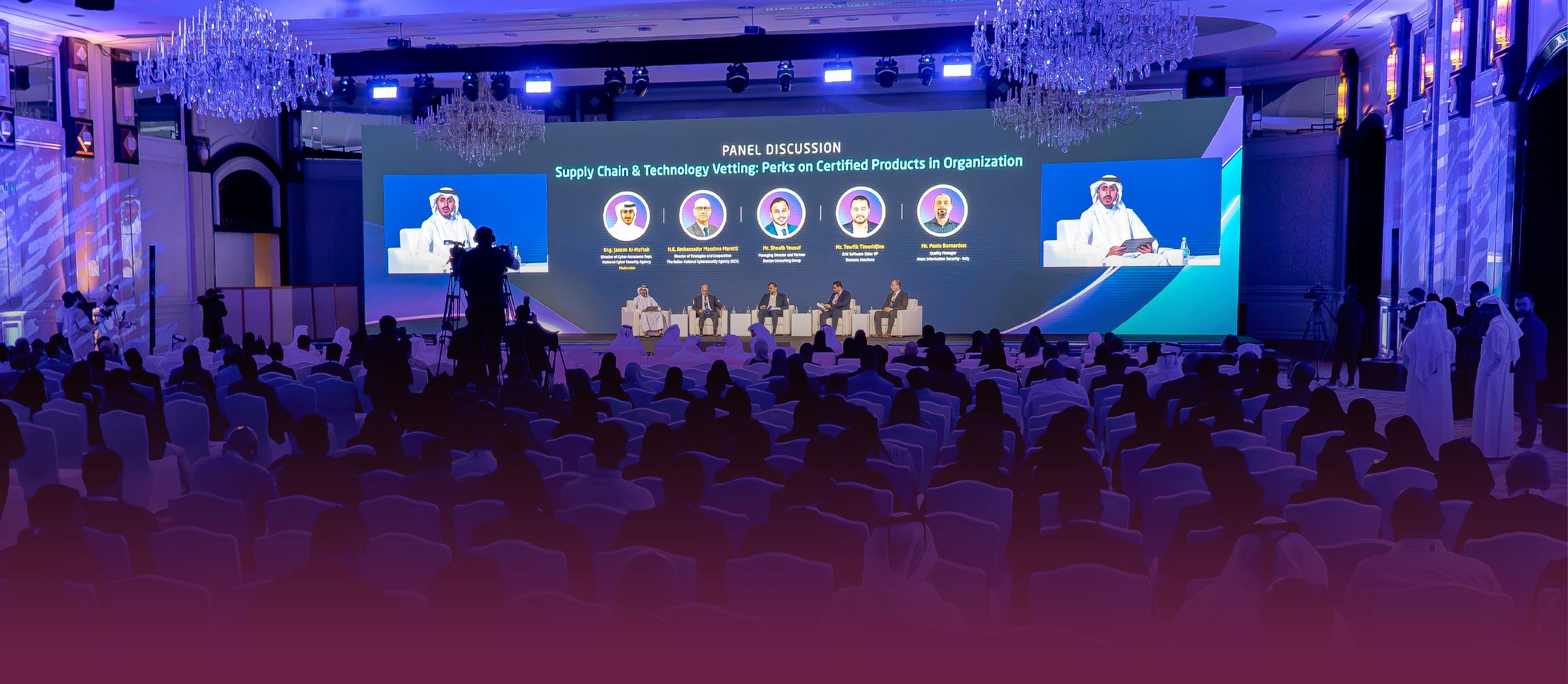 The Annual Cyber Governance & Assurance Conference, Stage production and delivery, Reveal moment design​, Foyer Area production and design​, Registration and hospitality​, Event  Management.